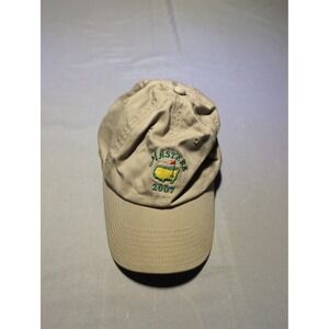 Masters Golf Hat Mens‎ 2007 Augusta Adjustable Beige Cap